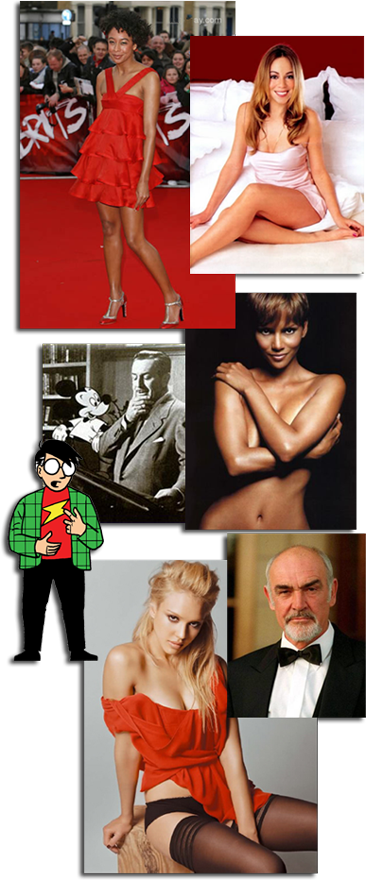 Corinne Bailey Ray, Mariah Carey, Walt Disney, Halle Berry, Scott McCloud, Jessica Alba and Sean Connery